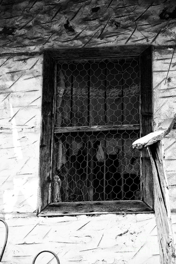 Curtain Photograph - Abandoned Window by Bener Kavukcuoglu