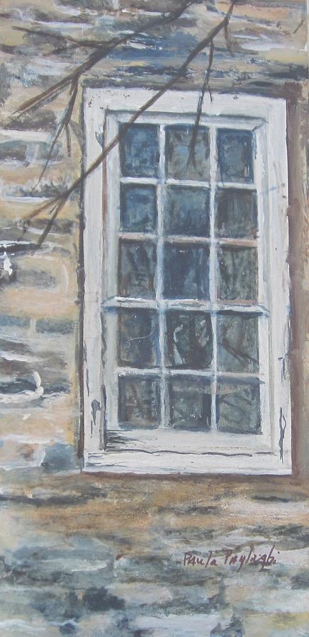 Abandoned Window Painting by Paula Pagliughi