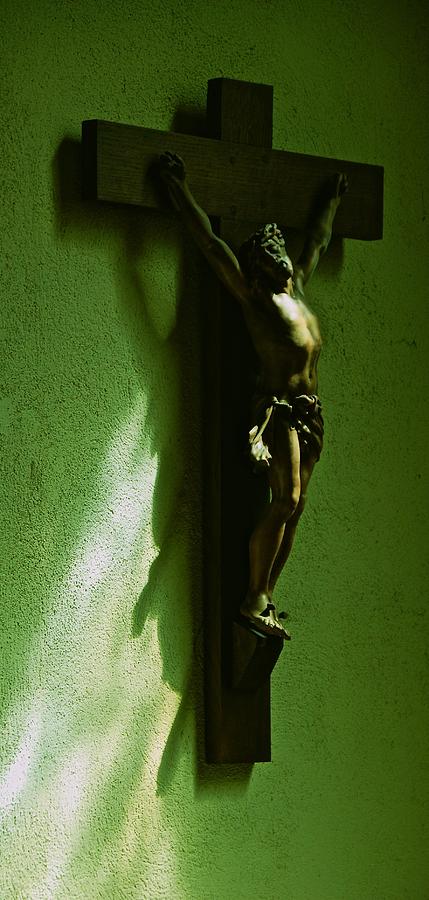 Abbaye Mondaye Crucifix Photograph by Eric Tressler
