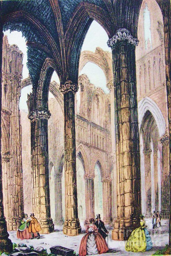 Scenery Painting - Abbey Church of St Bertin by Thea Recuerdo