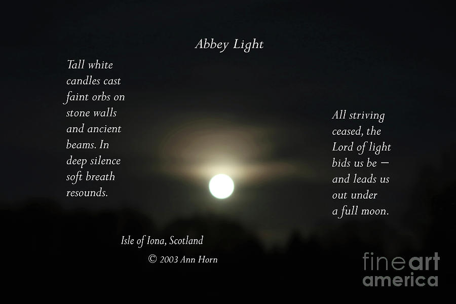 Abbey Light Photograph by Ann Horn