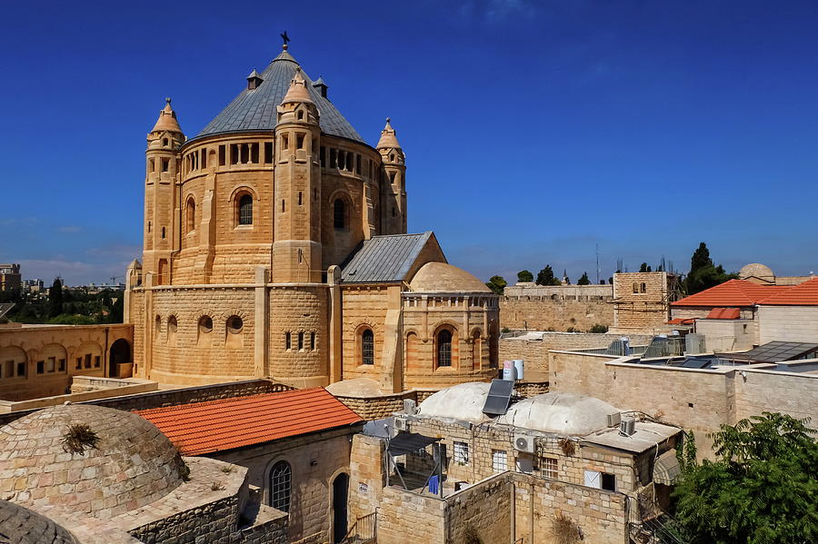 Abbey of the Dormition, Jerusalem, Israel Photograph by Elenarts - Elena Duvernay photo