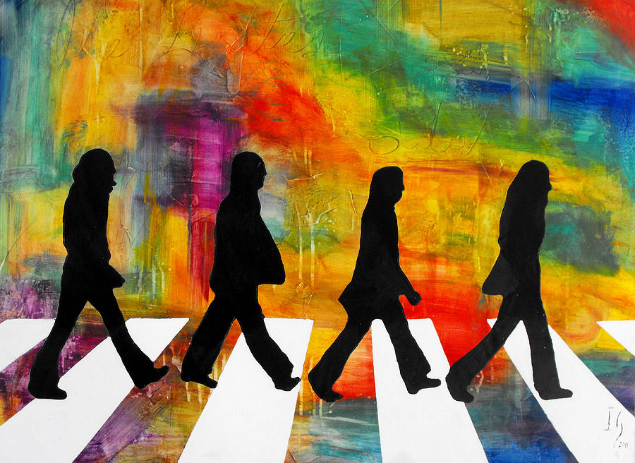 The Beatles Painting - Abbey Road by Ivan Guaderrama