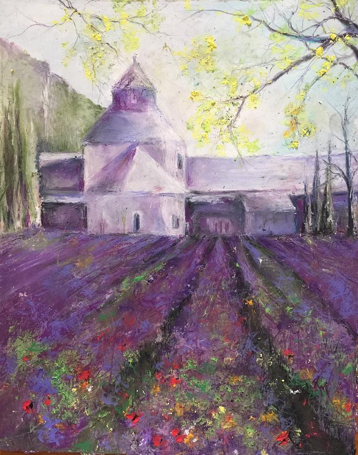 Abbey Senanque    Painting by Robin Miller-Bookhout