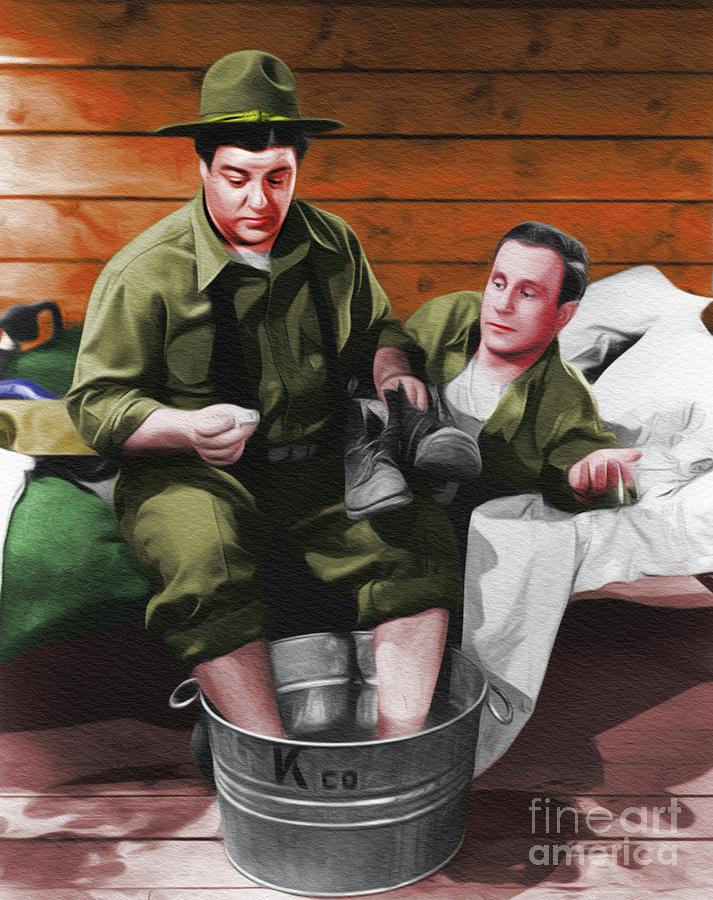 Hollywood Painting - Abbott and Costello, Hollywood Legends by Esoterica Art Agency