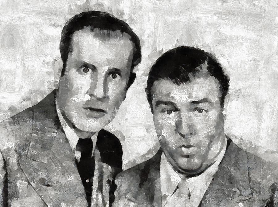 Hollywood Painting - Abbott and Costello Hollywood Legends by Esoterica Art Agency