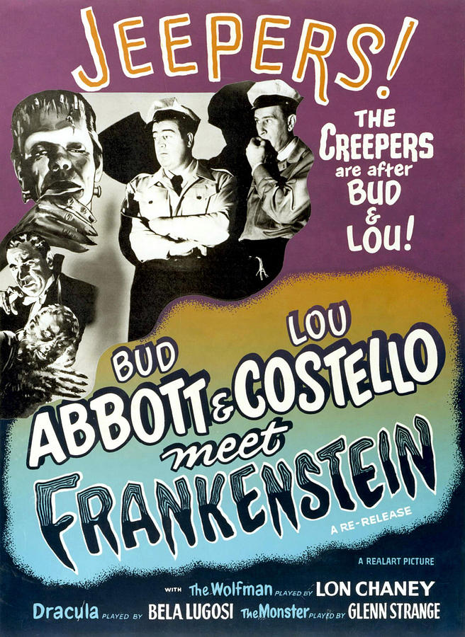 1940s Movies Photograph - Abbott And Costello Meet Frankenstein by Everett
