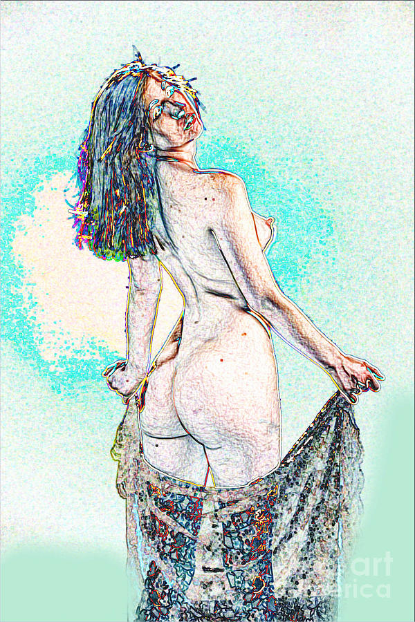 Nude Painting - Model 3001 Nude Fine Art Painting in Color 1108.02 by Kendree Miller