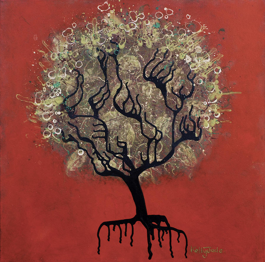 Abstract Painting - ABC Tree by Kelly King