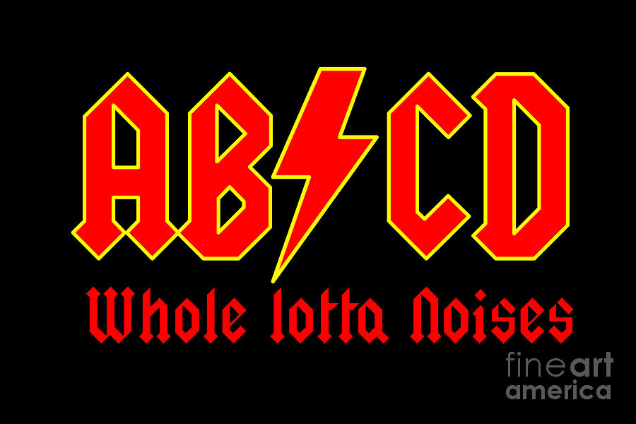 ABCD A heavy metal parody Digital Art by Heidi De Leeuw
