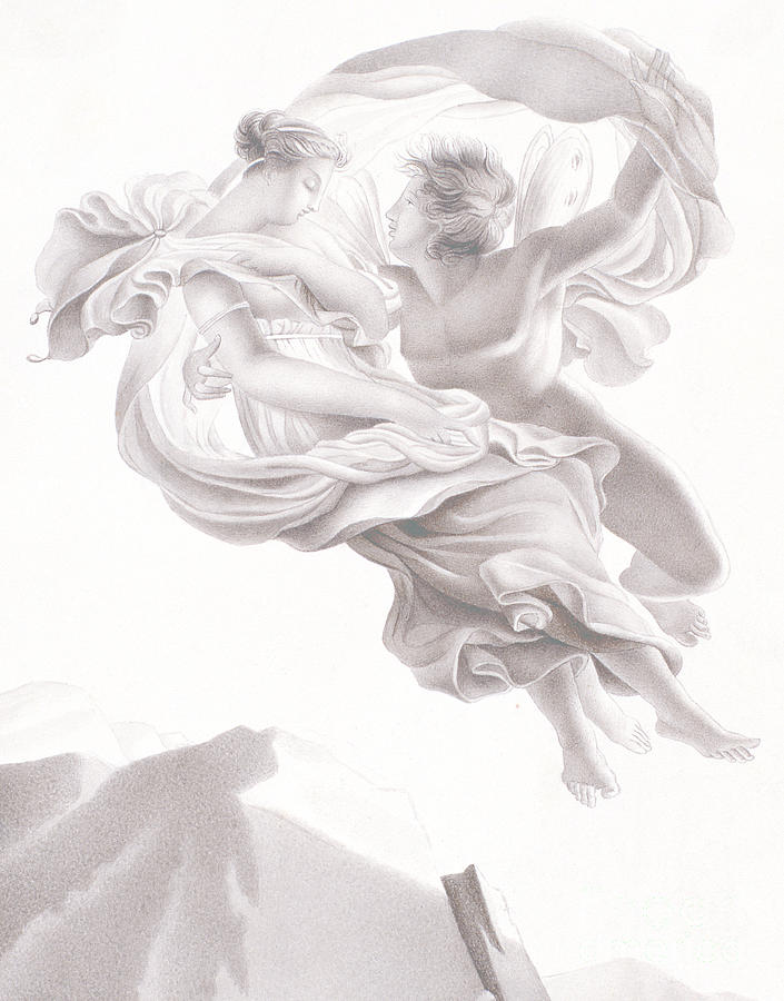 Abduction of Psyche Drawing by Therese Macdonale