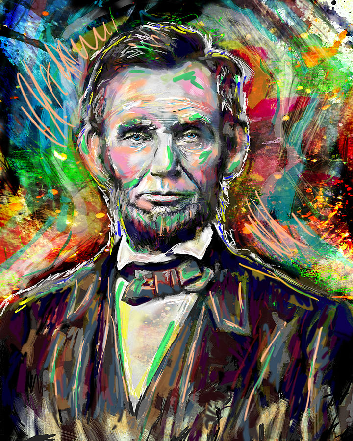Honest Abe Painting - Abe Lincoln Painting by Pat Spark