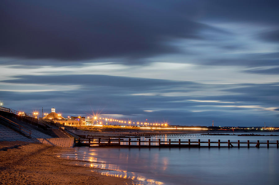 Aberdeen Beach at Night Photograph by Veli Bariskan