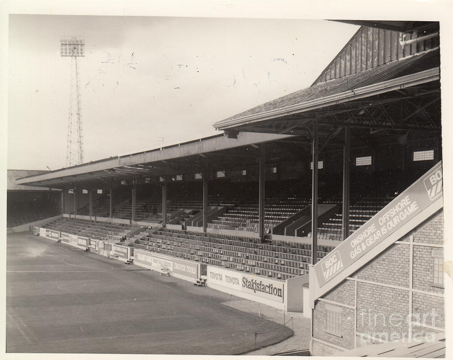 Aberdeen FC - Pittodrie - Main Stand 1 - August 1981 - BW Photograph by  Legendary Football Grounds