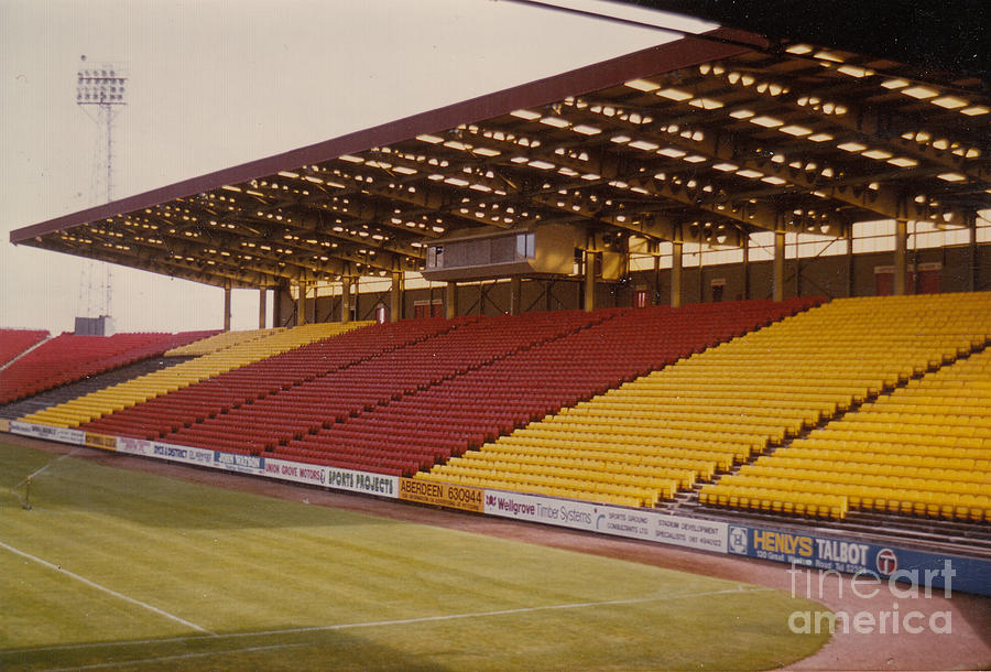 Aberdeen FC - Pittodrie - South Stand 1 - August 1981 Photograph by Legendary Football Grounds
