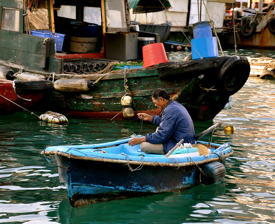 Hong Kong Photograph - Aberdeen Fishing Village by Caroline Reyes-Loughrey