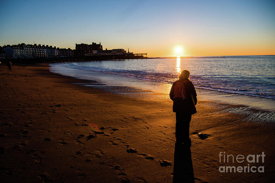 Sunset Photograph - Aberystwyth Sunset by Keith Morris