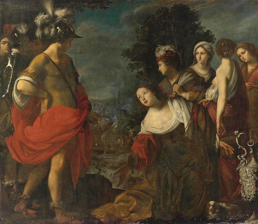 Abigail Before David Painting by Francesco Furini