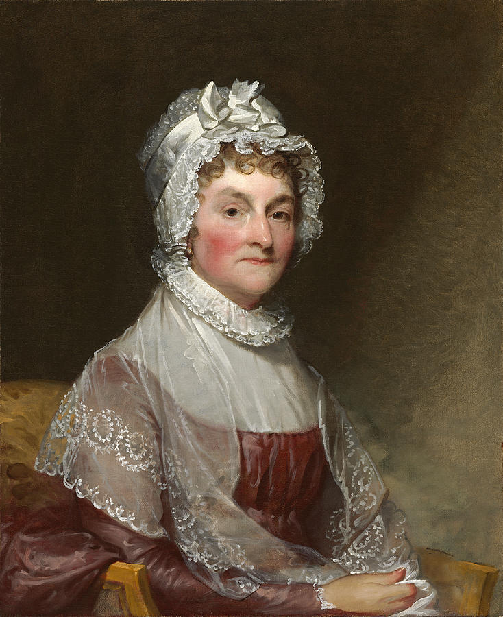 Abigail Smith Adams Painting by Gilbert Stuart