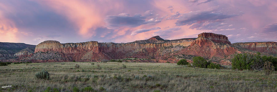 Sunset Photograph - Abiquiu View by Rowdy Winters