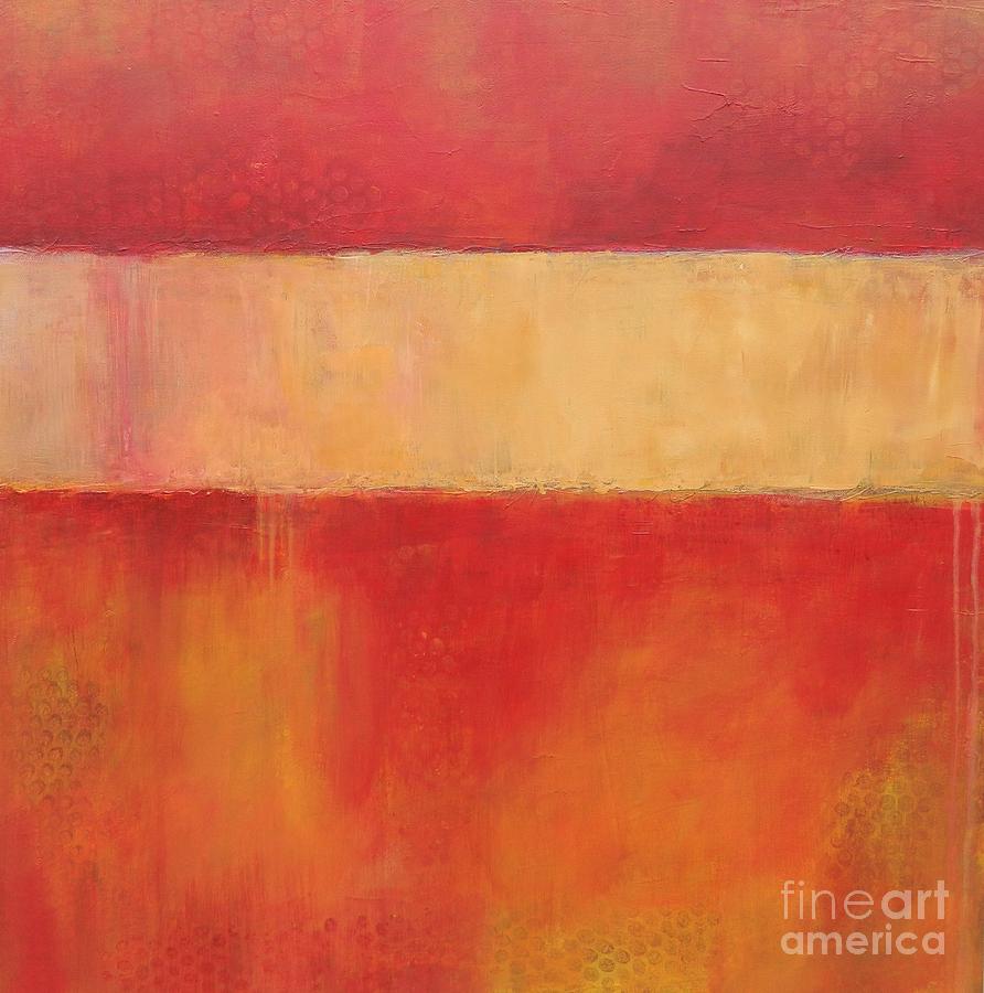 Abstract Painting - Ablaze by Kate Marion Lapierre
