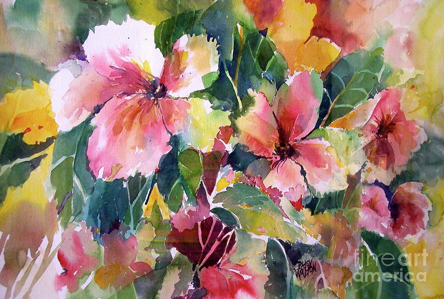 Abloom Painting by Patsy Walton