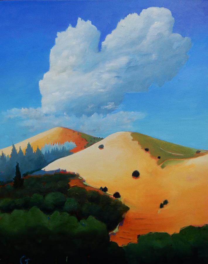 Landscape Painting - About Clouds by Gary Coleman