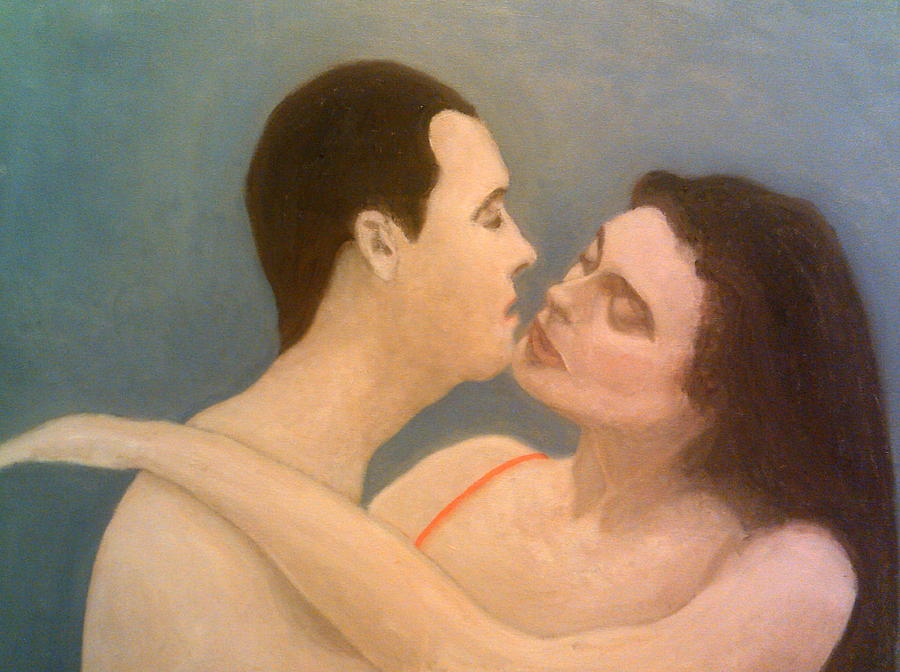 About To Kiss Painting by Peter Gartner