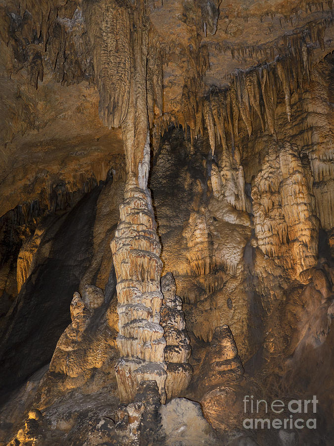 Above and Below in Luray Caverns Photograph by Brenda Kean