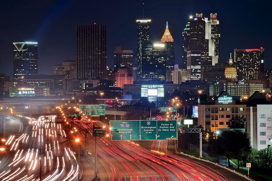 Above Atlanta Photograph by Frozen in Time Fine Art Photography