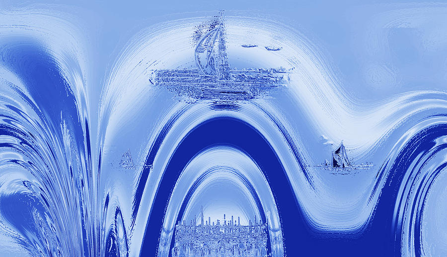 Above Atlantis. Digital Art by Terence Davis