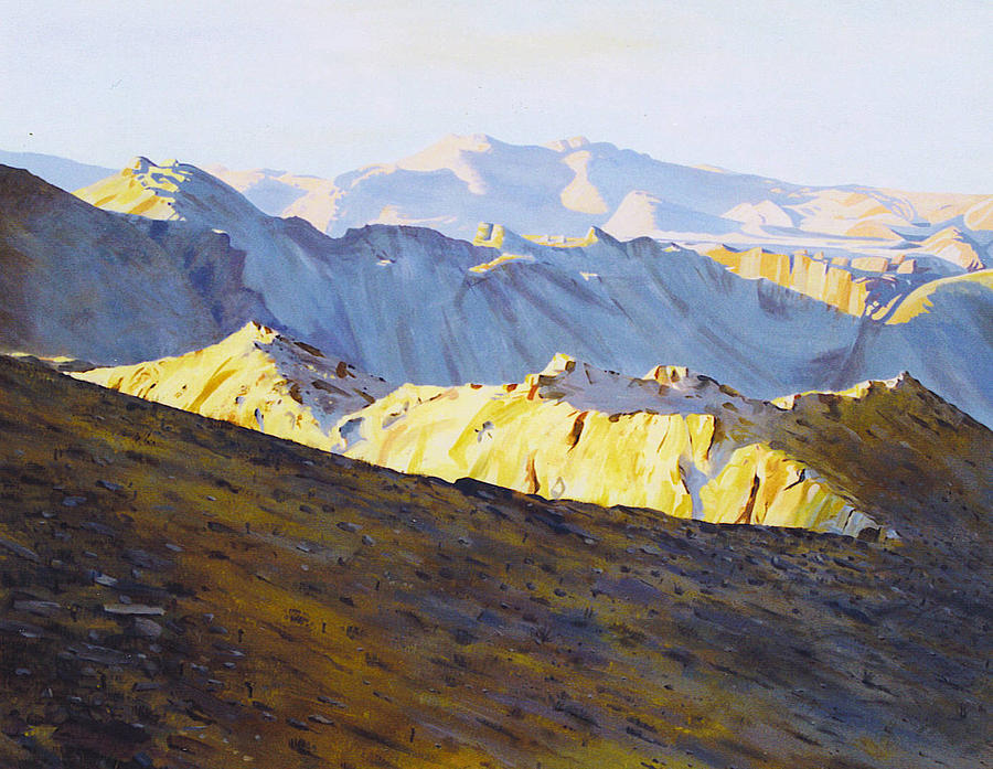 Mountain Painting - Above Bighorn by Tyler Ryder