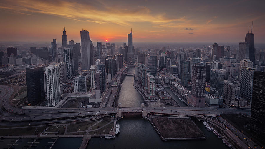 Above Chicago Photograph by Josh Eral