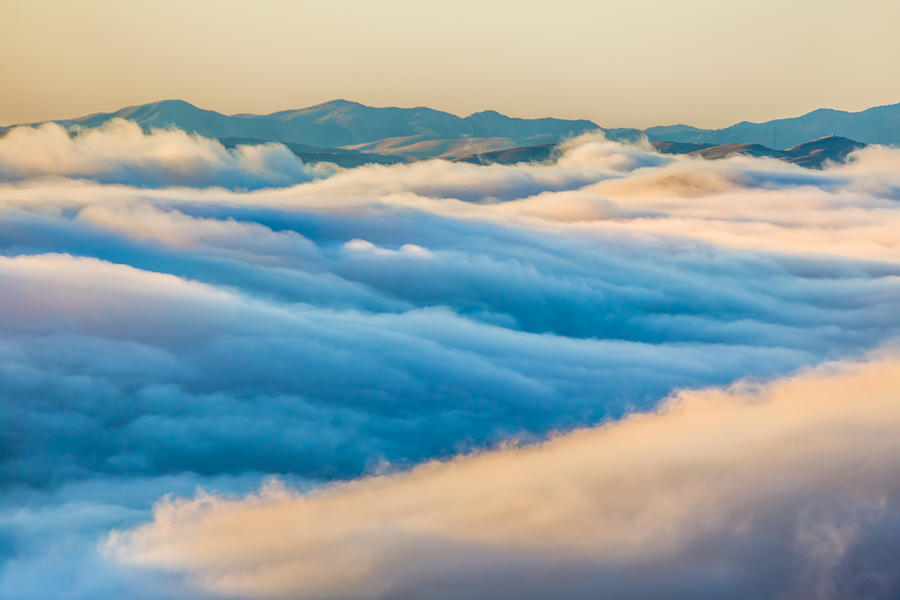 Above Clouds At Sunrise Photograph by Marc Crumpler
