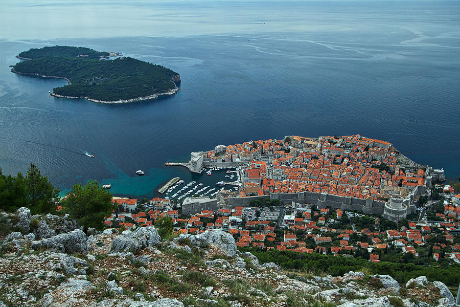 Above Dubrovnik - Croatia Photograph by Stuart Litoff