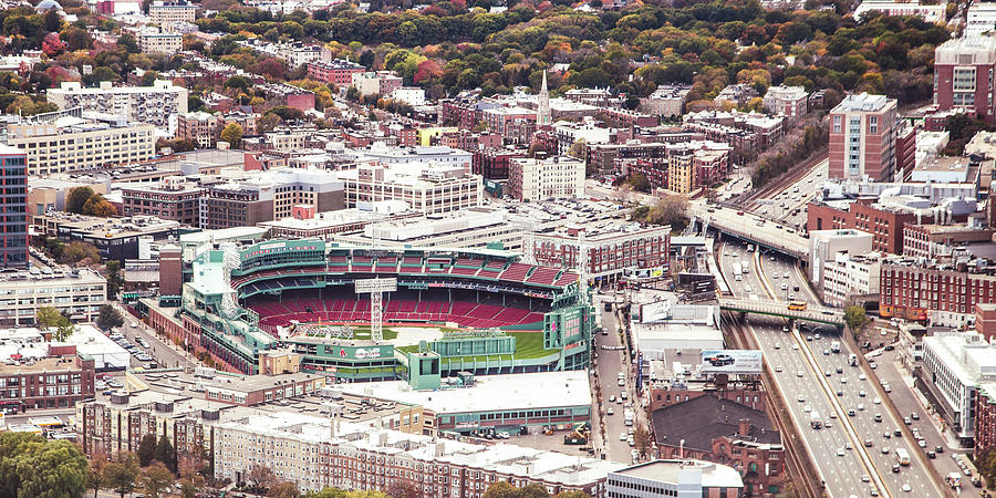 Above Fenway Park Photograph by Lisa Lemmons-Powers