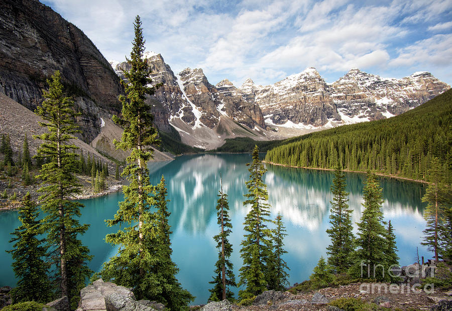Above Lake Moraine Photograph by Art Cole