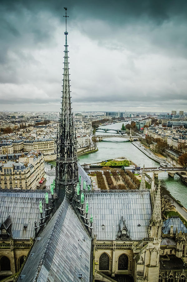 Above Paris Photograph by Rebekah Zivicki