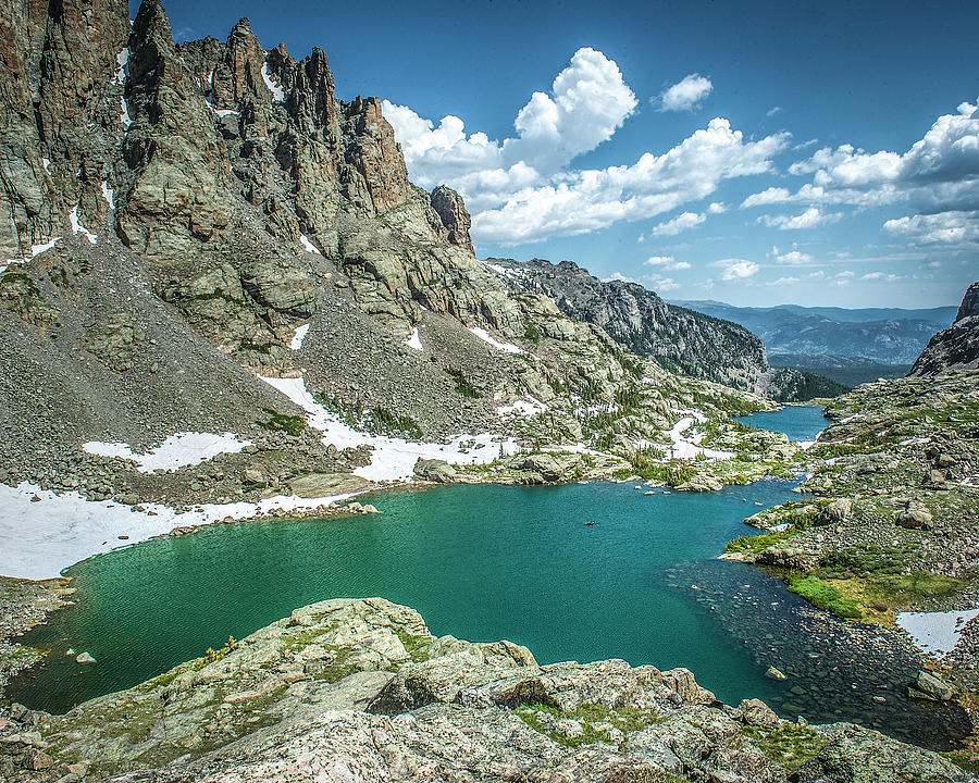 above sky pond in the RMNP Photograph by The Hiking Mermaid