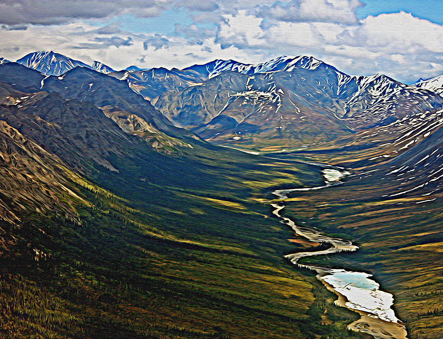 Above the Arctic Circle Painting by John Haldane