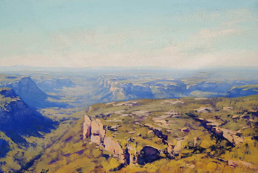 Nature Painting - Above the Capertee Valley by Graham Gercken