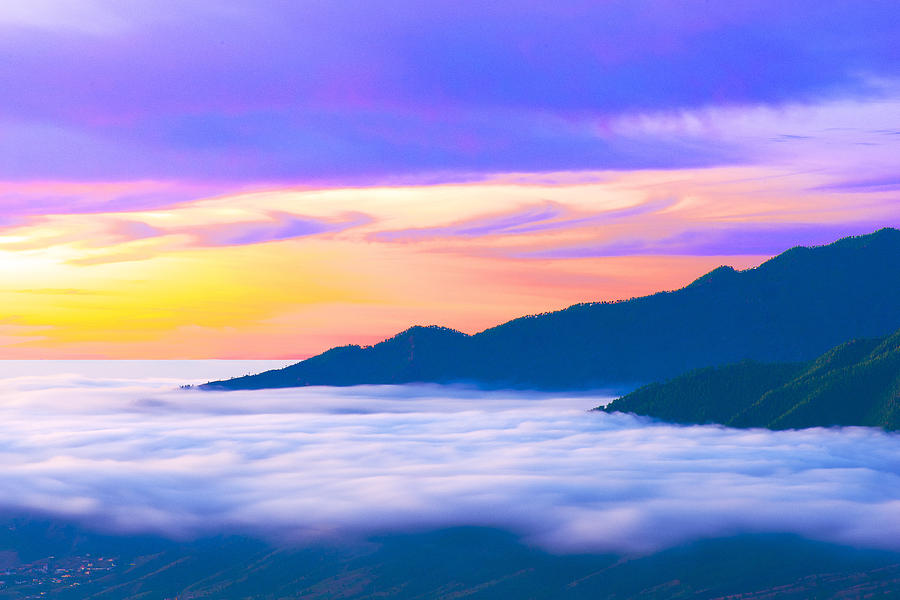Above The Clouds, Birigoyo Volcano Way Photograph by Jean-luc Bohin