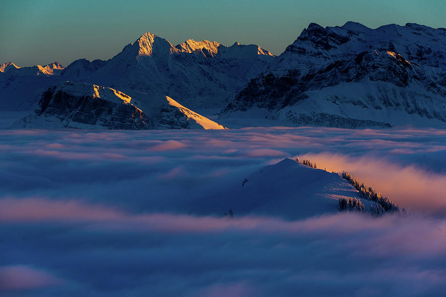 Mountain Photograph - Above the clouds by Ingo Scholtes