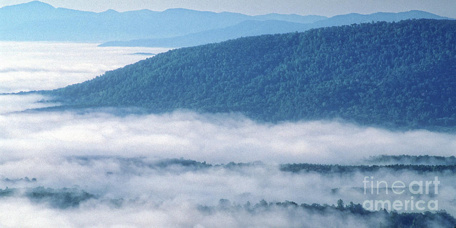 Blue Ridge Parkway Photograph - Above the Clouds Panoramic by Doug Berry
