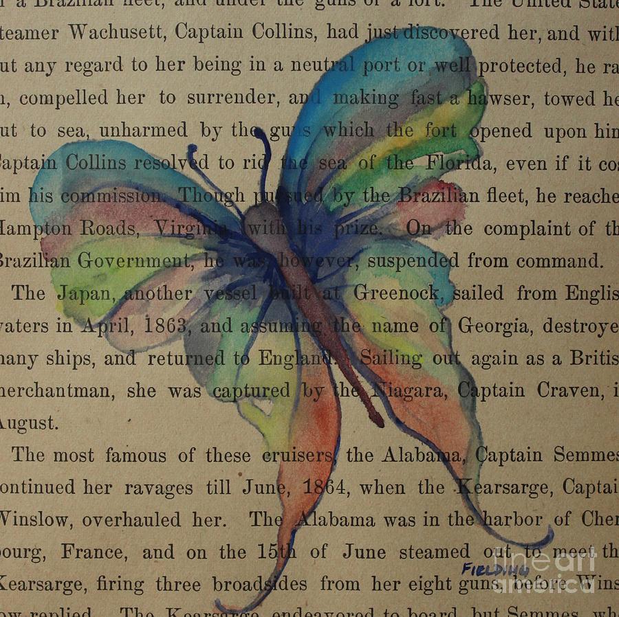 Butterfly Painting - Above the Fray by Carol Fielding