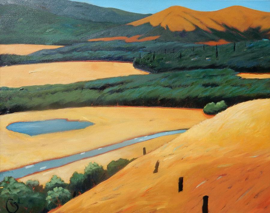 Highway Painting - Above the Highway by Gary Coleman