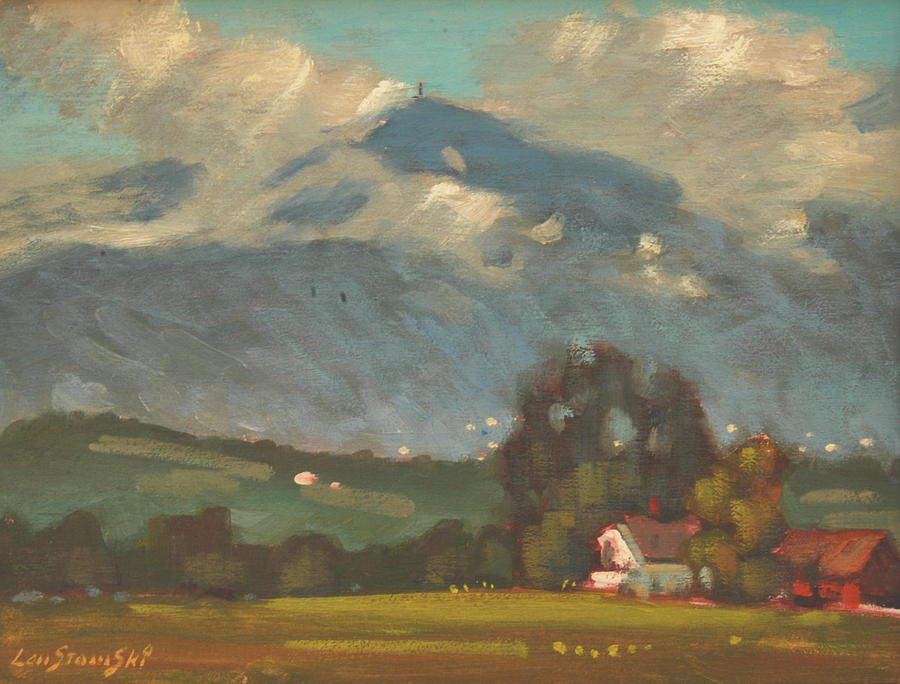 Above Toporowski Farm Painting by Len Stomski