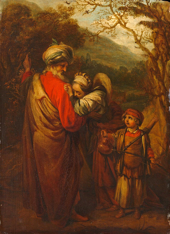 Abraham Dismissing Hagar and Ishmael Painting by Barent Fabritius