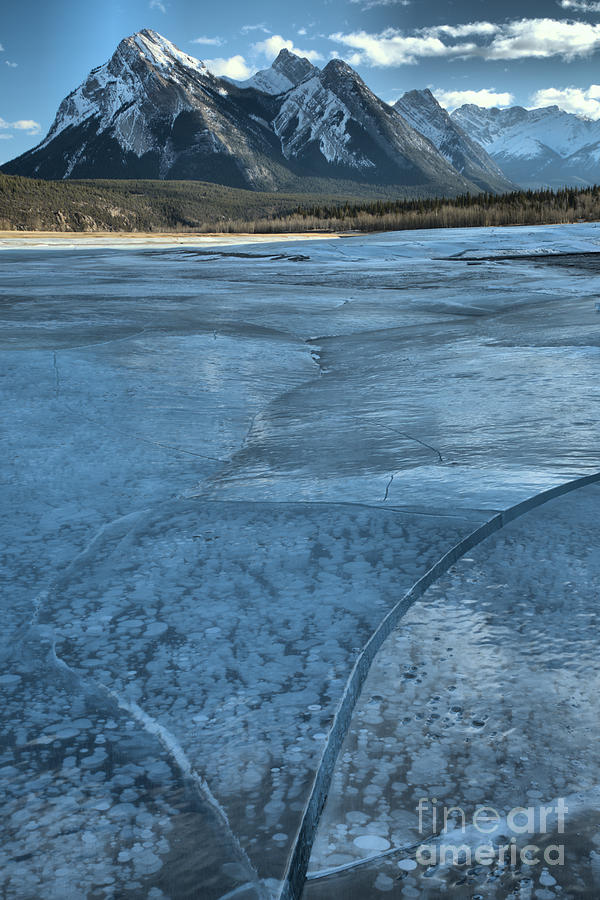 Abraham Lake Winter Ice Photograph by Adam Jewell