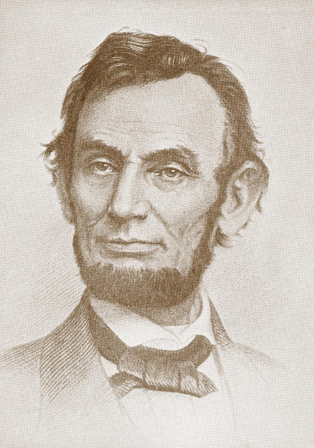 Abraham Lincoln Drawing - Abraham Lincoln, 1809 by Vintage Design Pics